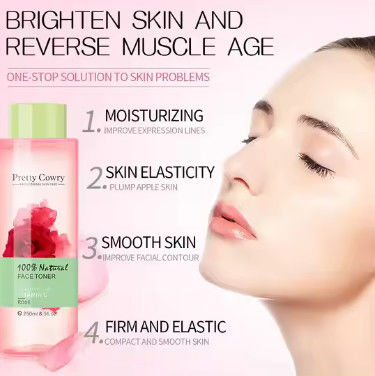Oem Odm Tiefe Hydratation Bio-Pflanzenextrakte Rose Aloe Wasser Hautfärmer