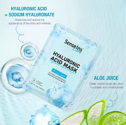 Mascarada de ácido hialurónico em grosso Nutrição profunda orgânica Hidratante Branqueador Firming Fede Manchas Facial Máscara facial