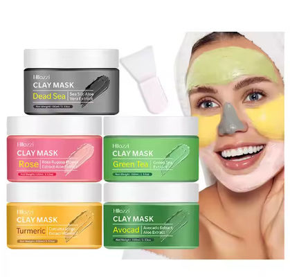 Vitamin C Organic Rose Dead Sea Clay Mud Mask cho khuôn mặt và cơ thể Khí da sâu Khí mặt đen Làm sạch