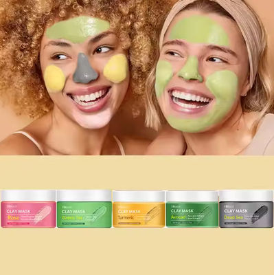 Vitamin C Organic Rose Dead Sea Clay Mud Mask cho khuôn mặt và cơ thể Khí da sâu Khí mặt đen Làm sạch