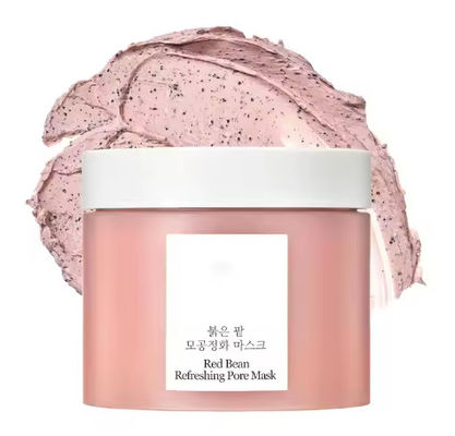 OEM ODM Label Pribadi Korea Hot Selling Red Bean Refreshing Pore Mask Deeping Cleaning Skin Delicate Clay Mask