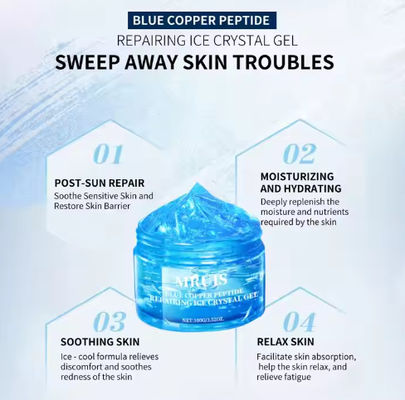 Snelwerkende blauwe koperen peptide gezichtscrème ijskristal anti-aging collageenversterkende zachte huid reparatie & anti-rimpel lotion OEM