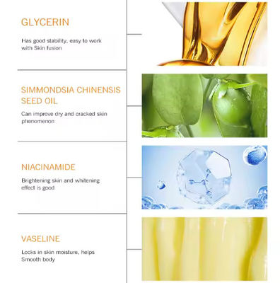 Huidverzorgingsfabriek / Vervaardiger Blekende lichaamslotion Verlichtende Hydraterende AHA Vitamine C Lichaamslotie Niacinamide Lichaamslotie