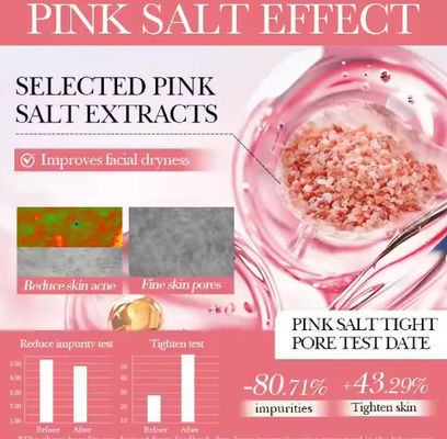 Private label Deep Brightening Moisturizing Lighting Himalayan Pink Salt Gezichtslotion voor schoonheidsverzorging