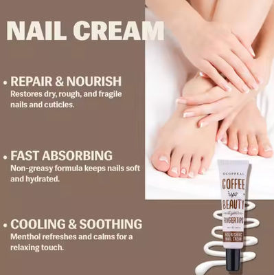 Ecoppeal beauté café crème de soin des ongles lotion
