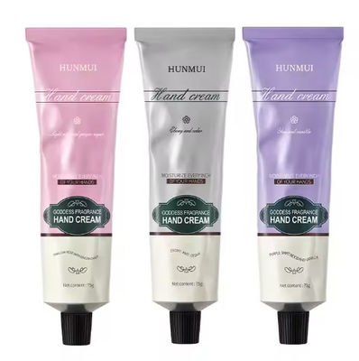Marque privée en stock Crème pour les mains 75g 3 saveurs Crème hydratante pour les mains usine en gros