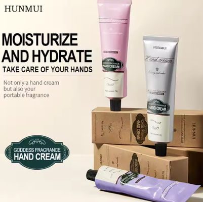 Marque privée en stock Crème pour les mains 75g 3 saveurs Crème hydratante pour les mains usine en gros