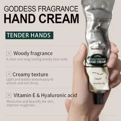 Marque privée en stock Crème pour les mains 75g 3 saveurs Crème hydratante pour les mains usine en gros