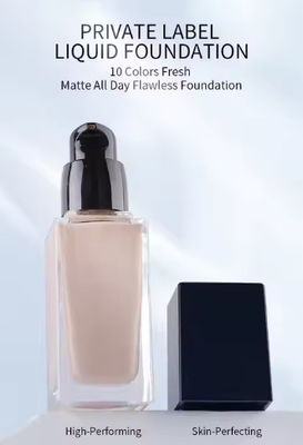 Full Coverage Foundation Private Label Waterproof Matte Liquid Concealer Foundation voor zwarte huid