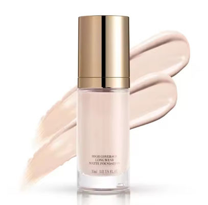 OEM ODM SPF 35 Langdurig Concealer Foundation Waterdicht Bevochtigend Mineraal Mat Full Coverage Vloeibare Foundation