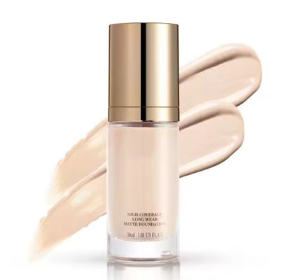 OEM ODM SPF 35 Langdurig Concealer Foundation Waterdicht Bevochtigend Mineraal Mat Full Coverage Vloeibare Foundation