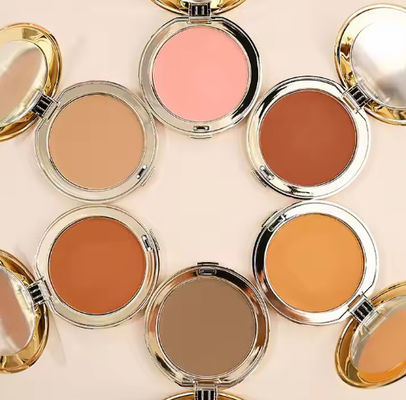 Natuurlijke make-up compact poeder geperst poeder compact make-up foundation poeder aangepast privé logo