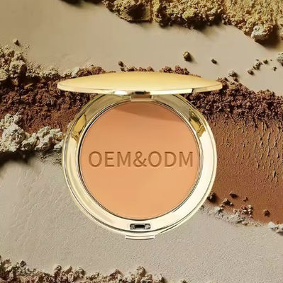 Natuurlijke make-up compact poeder geperst poeder compact make-up foundation poeder aangepast privé logo