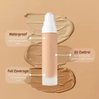 Hoogwaardige fundering Liquid Full Cover Langdurig GEEN LOGO Privélabel Mat Waterdicht Make-up Fundatio