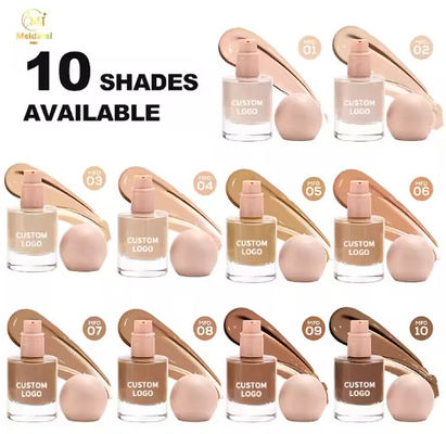 Aanpasbaar lichtgewicht Langdurig Foundation Make-up Volledige dekking Natuurlijke Waterdichte Olie Controle Chemische Custom Logo Creme