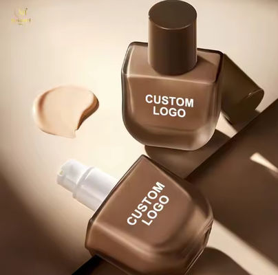 OEM ODM Αδιάβροχο Ίδρυμα Μακιγιάζ και Concealer Πλήρης κάλυψη Οργανική Αρχική Χρωματισμένη ενυδατική κρέμα Νερό Ίδρυμα σκούρου δέρματος