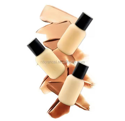 Logotipo personalizado Maquillaje de materia de terciopelo Finish Liquid Foundation Etiqueta privada Maquillaje facial líquido con cobertura completa
