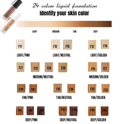 Natural Mineral Face Cream Foundation Custom Your Logo Full Coverage Face Make-up Matte Finish Liquid Creamy Concealer Foundation