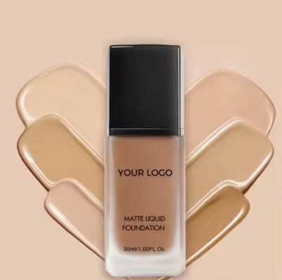 Najpopularniejszy 14 kolorów Liquid Face Foundation Private Label Matte Finish Waterproof Natural Makeup Foundation