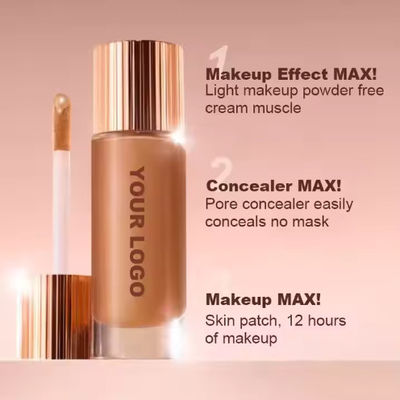 Private Label Make-up Matte Foundation Full Coverage Liquid Foundation Make-up Groothandel Vrouwelijk Lichaam Waterdicht Liquid Foundation