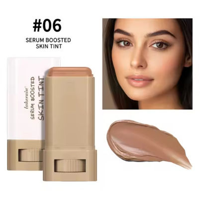 Profesyonel Foundation Stick 20 Renk Doğal Özelleştirilebilir Logo Foundation Stick