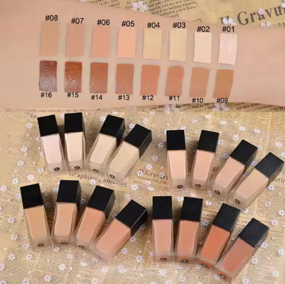 OEM/ODM Créme de fondation liquide maquillage végétalien Matte Cosmétiques de fondation à haute couverture