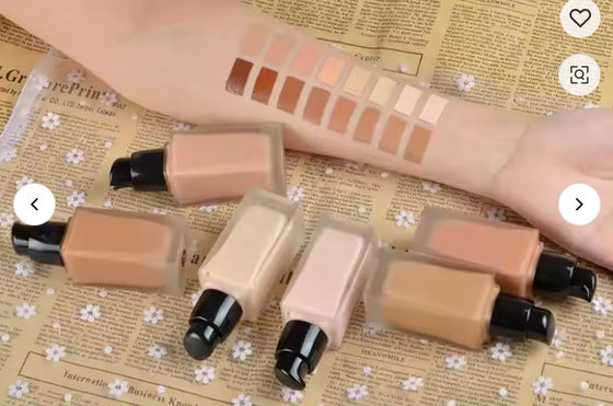 OEM/ODM Créme de fondation liquide maquillage végétalien Matte Cosmétiques de fondation à haute couverture