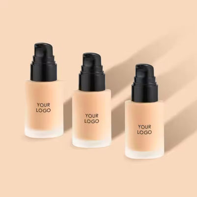 OEM/ODM Fundación de cobertura completa Fundación impermeable para todos los tipos de piel Maquillaje de fundación personalizado