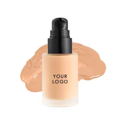 OEM/ODM Fundación de cobertura completa Fundación impermeable para todos los tipos de piel Maquillaje de fundación personalizado