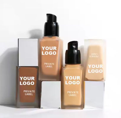 OEM/ODM Logo Niska ilość kolagenu mineralnego Serum pełne pokrycie Fundacja Dewy Liquid Make-up Face Vegan Fundacja dla czarnych kobiet