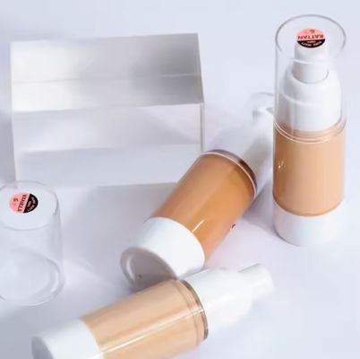 OEM/ODM Fundación líquida hidratante de marca privada Fundación mineral blanca para piel oscura Logotipo de cosméticos Fundación maquillaje Diy