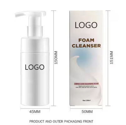 OEM / ODM Manufacturing Private Label Moisturizing Skincare Foaming Face Wash Retinol Foam Gezichtsreiniger voor diepe reiniging