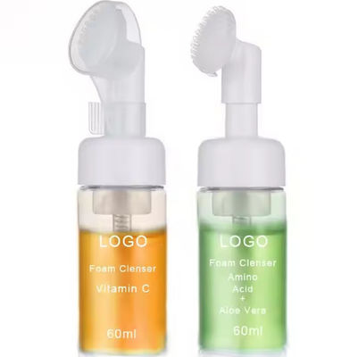 Gezichtsreiniger Foam Exfoliating Reiniging Mousse Pore Vocht Huidverzorging Wassen Mousse Reiniger met borstel