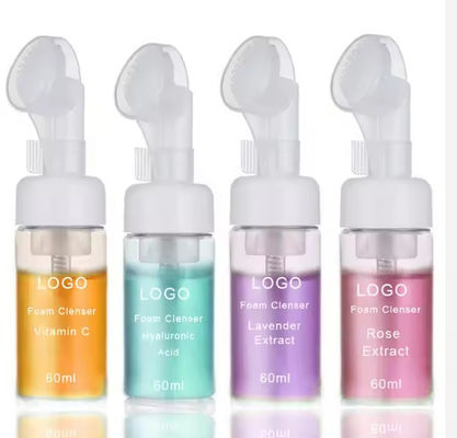 Gezichtsreiniger Foam Exfoliating Reiniging Mousse Pore Vocht Huidverzorging Wassen Mousse Reiniger met borstel