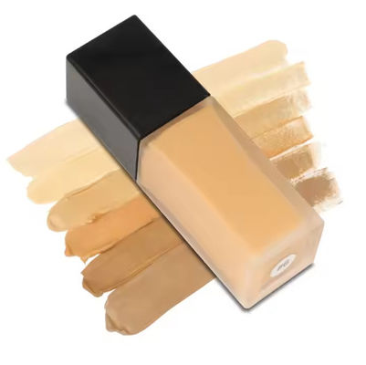 Private Label Make-up Foundation Full Coverage Liquid Foundation Groothandel Geen logo 12 kleuren Vrouwelijke waterdichte body foundation