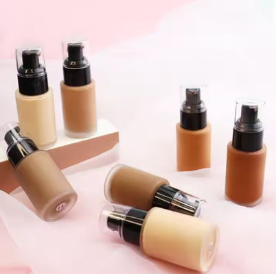 Private Label Make-up Foundation Full Coverage Liquid Foundation Groothandel Geen logo 12 kleuren Vrouwelijke waterdichte body foundation