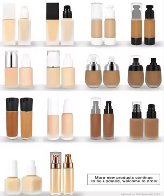 Wyposażenie na etykiecie prywatnej Bez oleju makijażu Weganizm Wyposażenie na etykiecie Mat Foundation Full Coverage Waterproof Liquid Foundation Wholesale