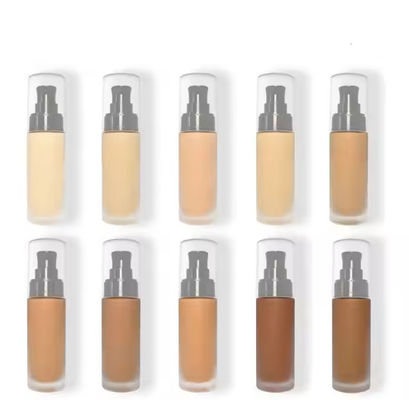 Beste Foundation Waterproof Face Make-up Foundation Base Primer Geen Logo Foundation Private Label Voor Donkere Huid Vegan