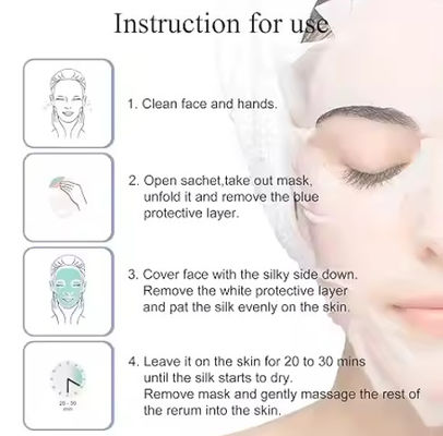 Gepersonaliseerde etiketten Huidverzorging Anti-aging Gezicht Gezichtsmasker Natuurlijke Planten Fruit Vc OEM Whitening Sheet Hydrating Gezichtsmasker