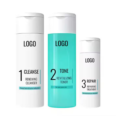 Controllo dell'olio di etichetta privata Cura della pelle Pulizzatore facciale idratante Crema tonicatore Vegan Facial Skin Care Set