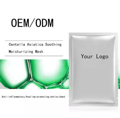 OEM / ODM Colágeno Natural de Ervas Folha de Máscara Facial Vegana Rosa Folha de Máscara Facial de Água Acalmante Hidratante e Brilhante