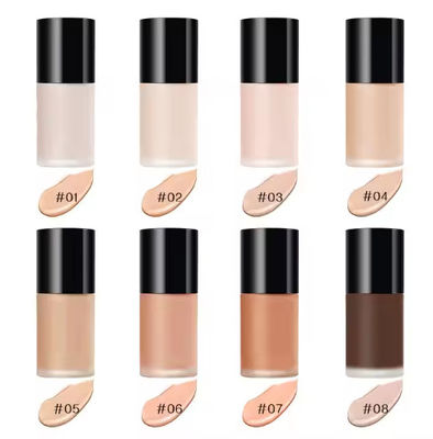 OEM / ODM Professionele Private Label Vegan Cosmetics Make-up Custom Logo Volledige dekking Matte Waterdichte Vloeibare Foundation