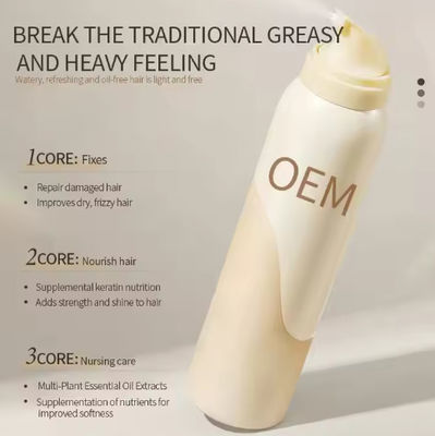 OEM / ODM 맞춤형 헤어 케어 향수 향유 헤어 오일 스프레이 수분화 빛 건조 곱슬머리 부드러운 특징 재료 코코넛 오일