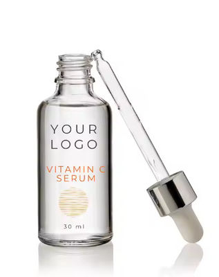 OEM / ODM Serum Wajah Vitamin C 30ml Vegan Bahan Alami Perawatan Kulit Anti-Penuaan dengan Logo Kustom Produk Perawatan Kecantikan & Pribadi OEM