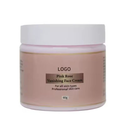 Custom Korean Skin Care Facial Moisturizer Private Label Pink Brightening Natural Organic Whitening Face Rose Cream