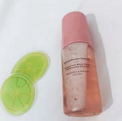 Private Label 100ML Zachte Hydratatie Huid Verwijdert Make-up Gezichtswasbeurt Gezichtsreiniger Watermeloen Schuimende Micellaire Reiniger