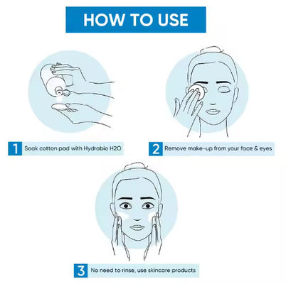 Skincare Face Cleanser Makeup Remover Non-Rinse Hydrating Micellar Cleansing Water For Dehydrated Sensitive Skin