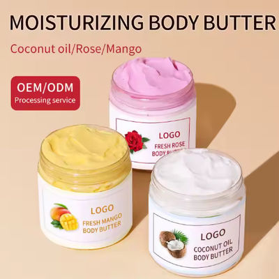 Label pribadi Minyak kelapa alami putih tubuh mentega body cream lotion minyak kelapa sawit