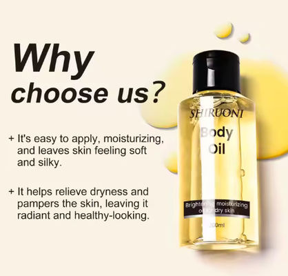 Olio per il corpo all'olio di sesamo vegano biologico Private Label con effetto abbronzatura istantanea per spray abbronzante per la cura della pelle