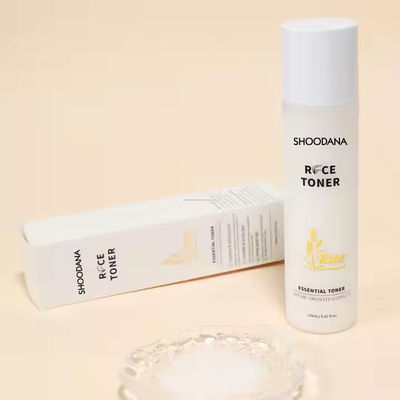 Toneur de peau pour le visage au riz biologique Coréen, marque privée, hydratant pour le visage, eau, riz pur, tonique essentiel